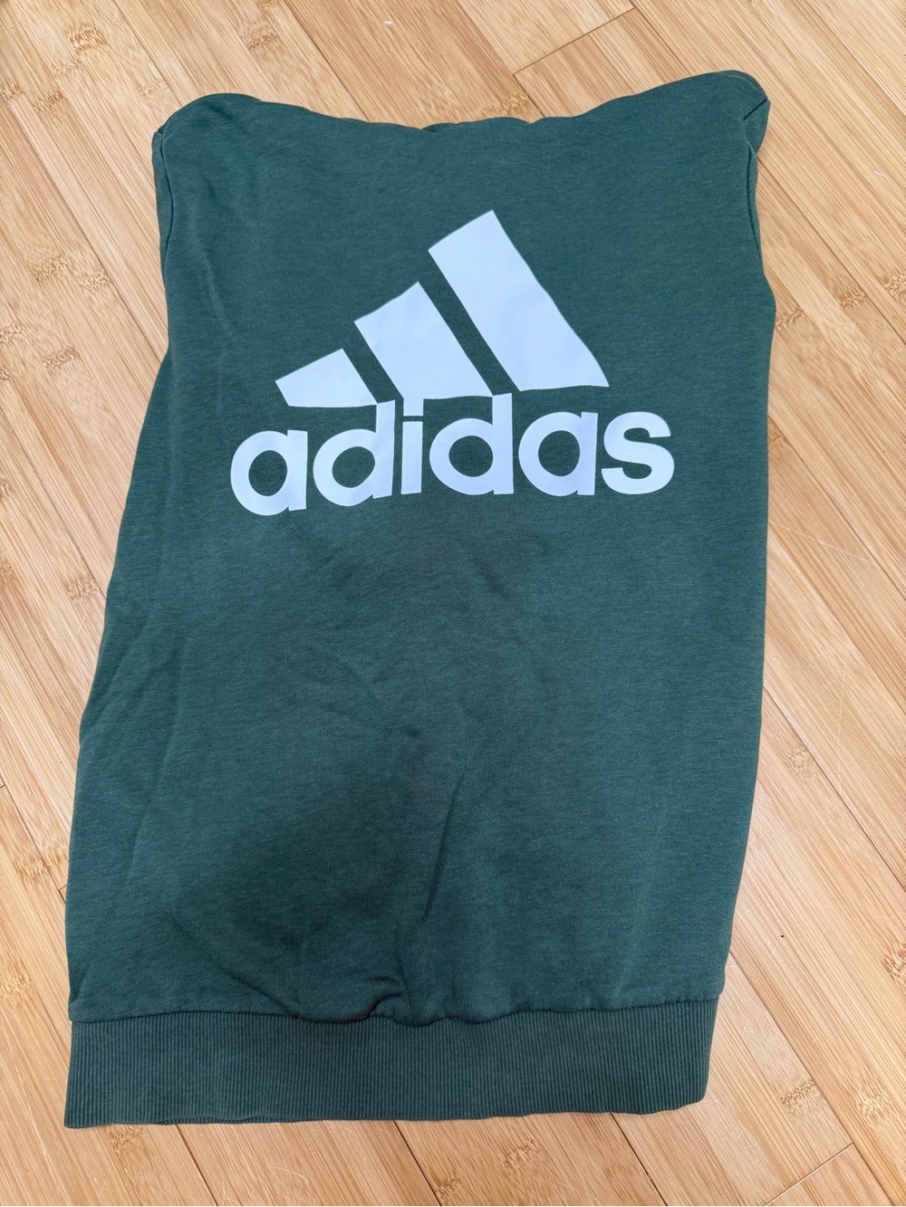adidas Dark Green Sweatshirt with White Logo